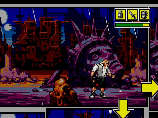 Comix Zone screenshot - Episode 1: Night of the Mutants – Page 1